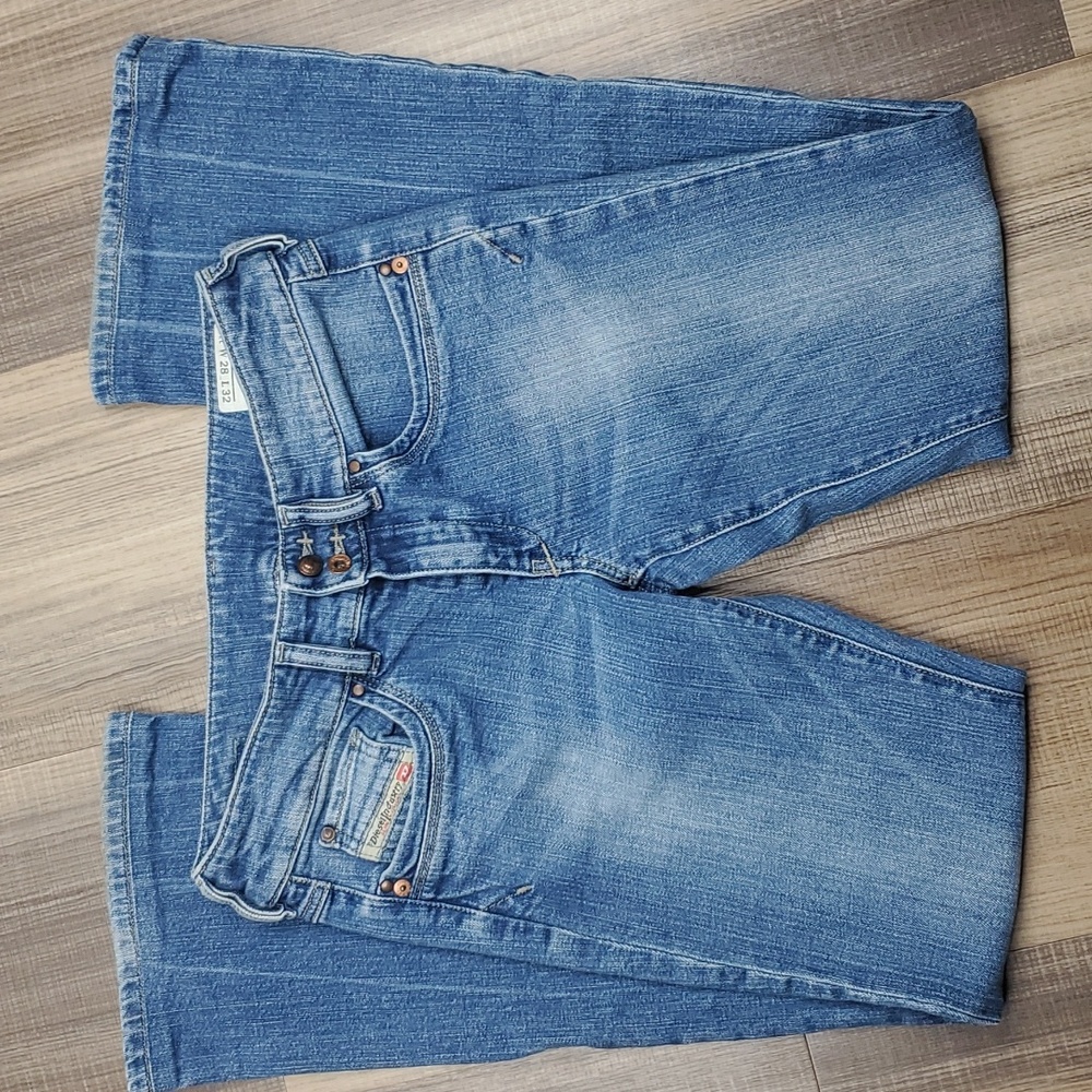 Diesel Ronhar Bootcut Jeans Sandblasting Low Rise Y2K Stretch 90 Wash Womens 28